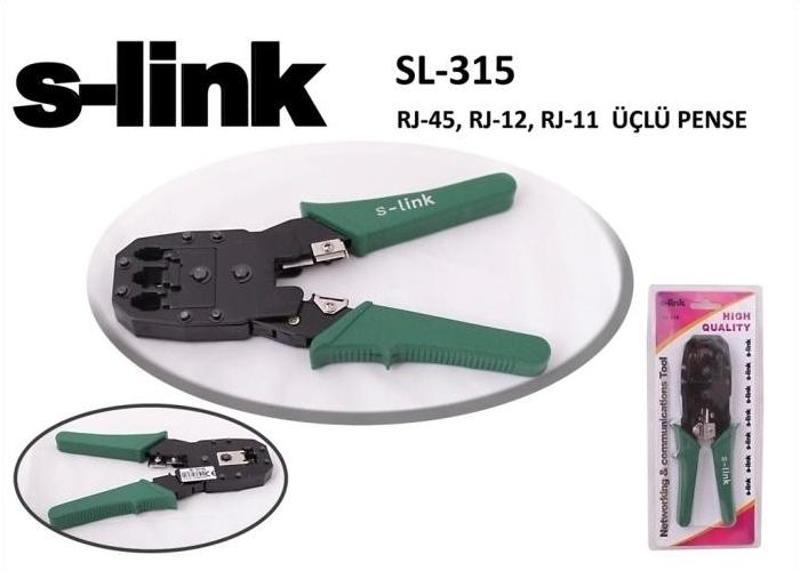 S-lınk Sl-315, Rj45/rj12/rj11 Üçlü Pense, Kablo Ucu Konnektör Sıkma Pensesi