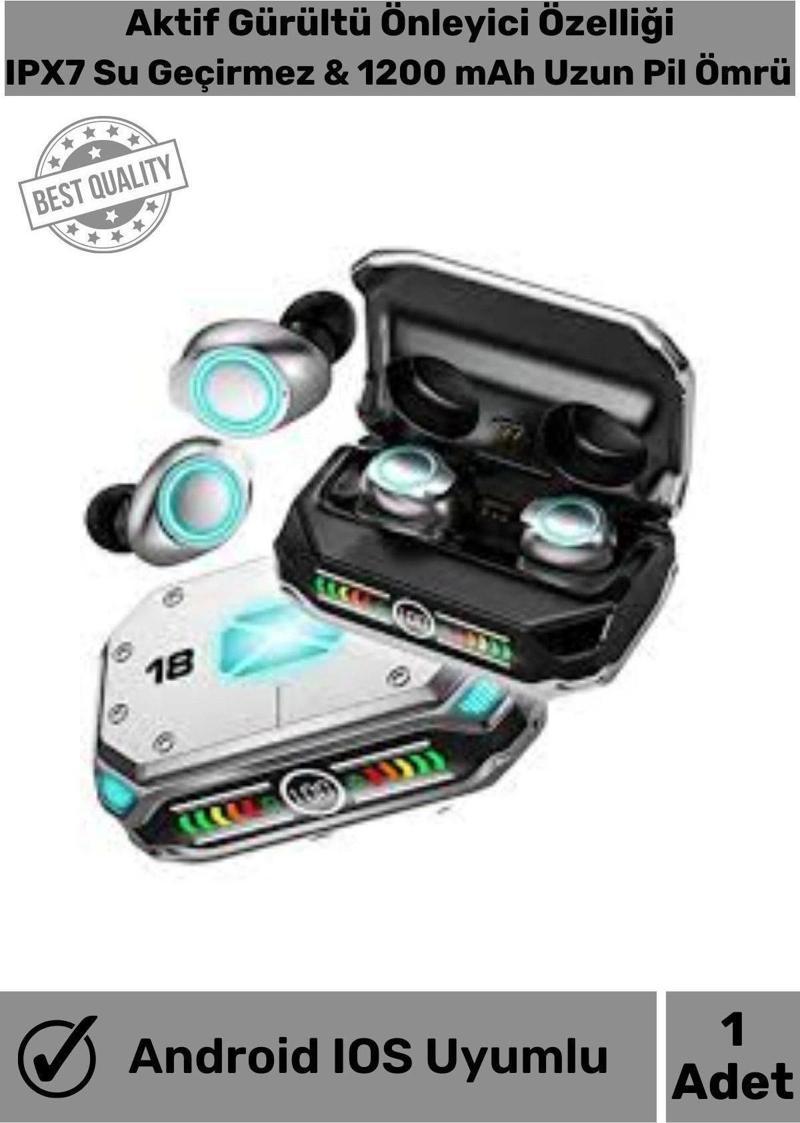 Enc Mod Aktif Ios Android Tüm Telefonlara Uyumlu Bluetooth Kulaklık Rgb