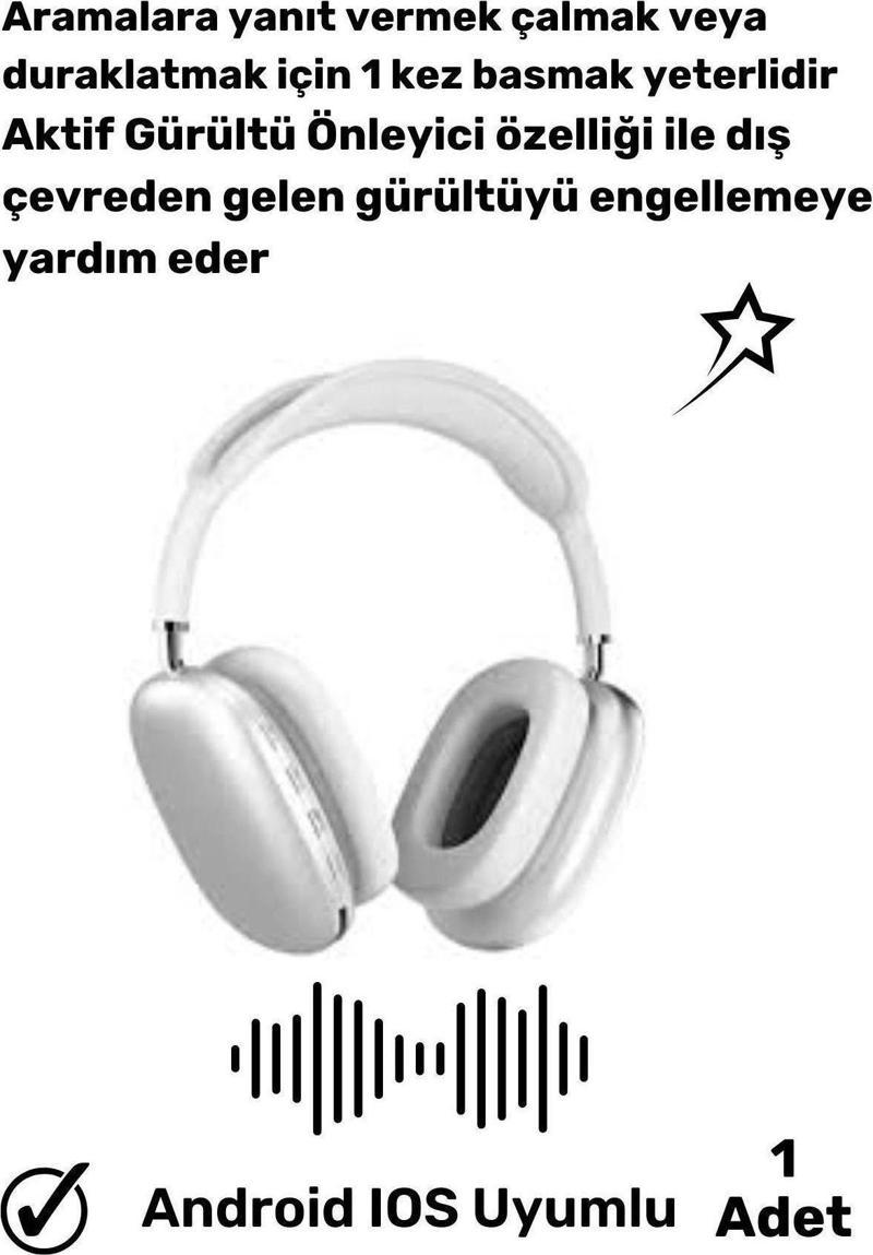 Redmi Note 11s Uyumlu 5.2 Bluetooth Anc Dokunmatik Gündelik/spor Kullanım P9 Kablosuz Kulaklık