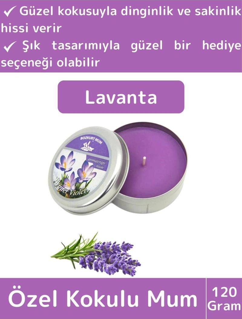 Premium Özel Metal Kutulu Arınma Huzur Meditasyon Yoga Esans Dekoratif Mum Oda Kokusu 120 Gram