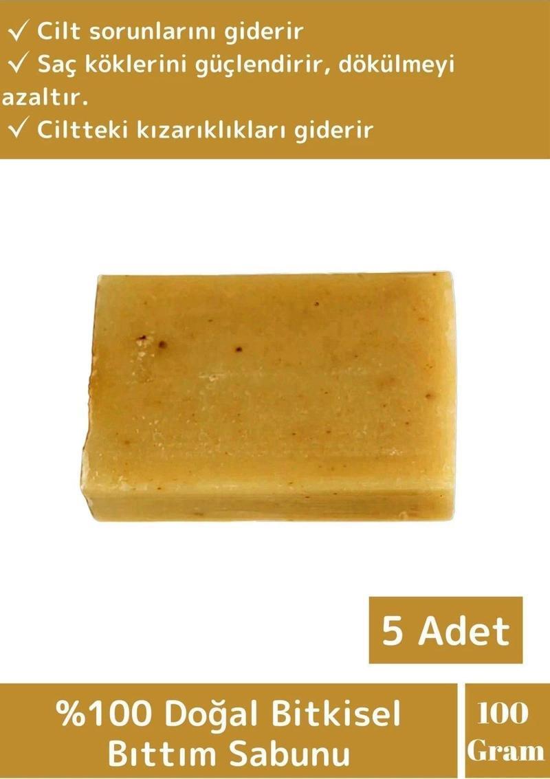 Özel Üretim %100 Doğal Saç Dökülmesine Karşı Etkili Tüm Vücut İçin Uygun Bıttım Sabunu 5 Adet