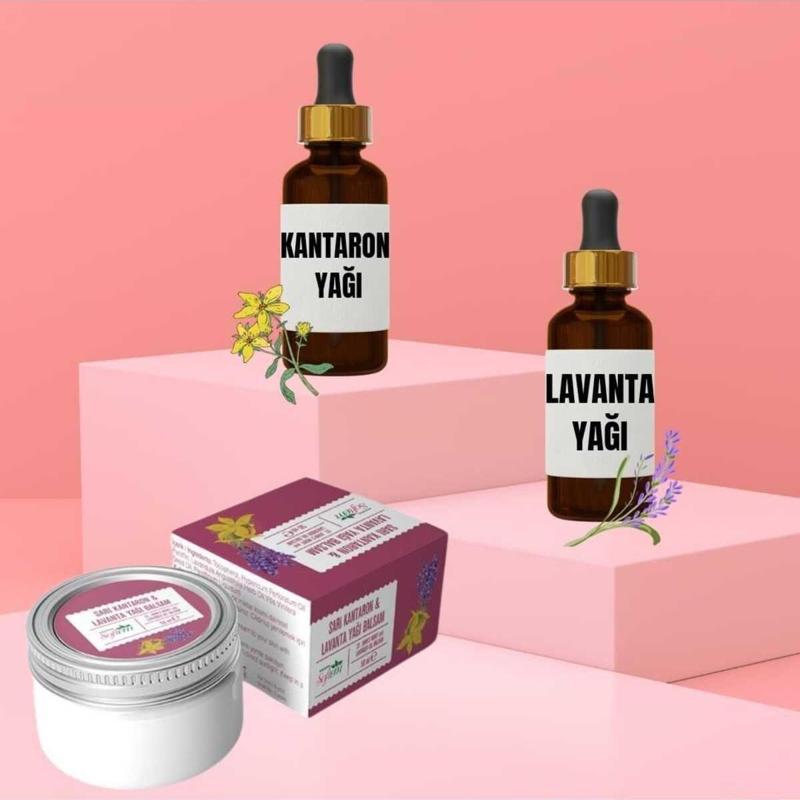 Çare Burada Kantaron Yağı 20 Ml Lavanta Yağı 20 Ml Sarı Kantaron&Lavanta Yağı Balsam 50 Ml