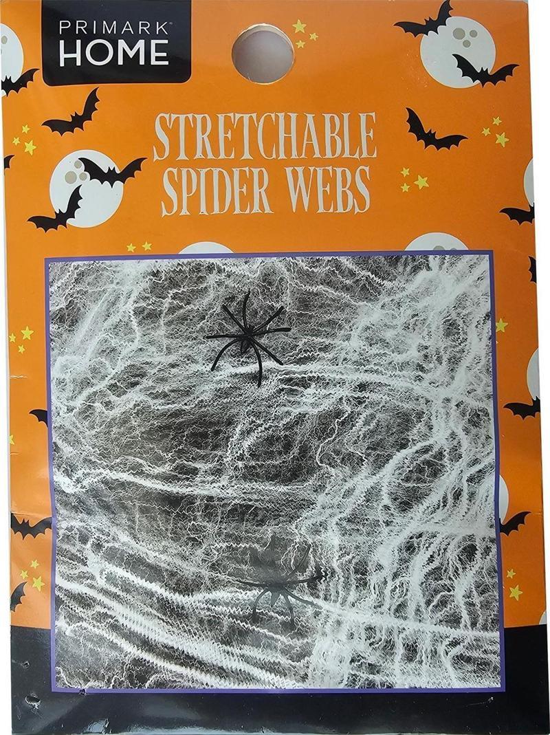 Halloween Cadılar Bayramı Dekorasyonu Esnek Örümcek Ağı Halovin Dekorasyon Ürünleri