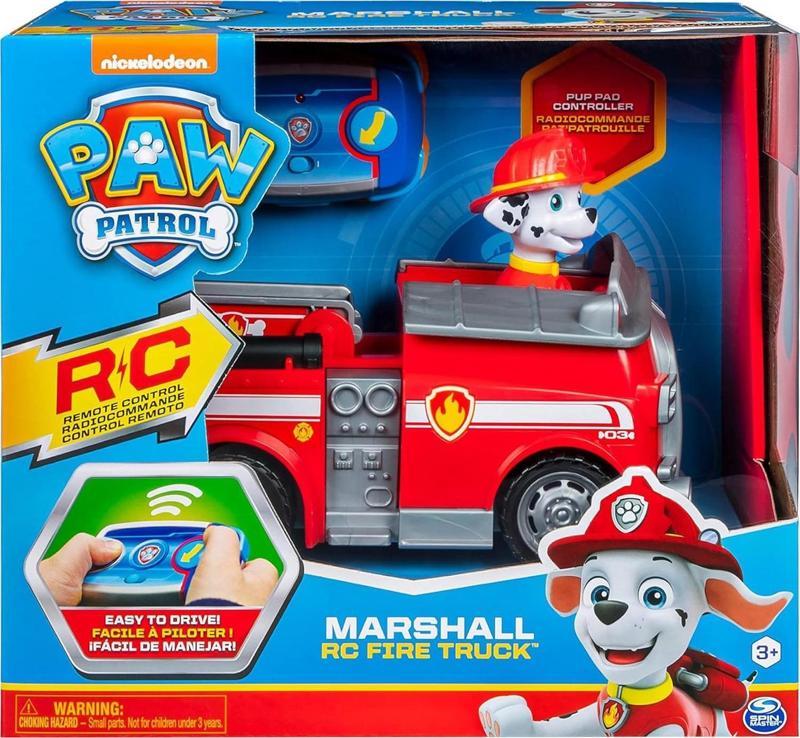 Orjinal Lisanslı Paw Patrol Uzaktan Kumandalı Marshall İtfaiye Tırı