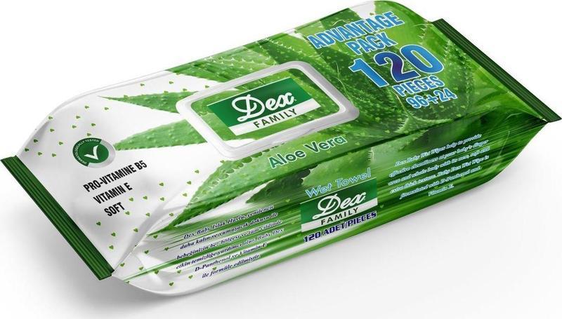 Aloe Vera Islak Havlu 1 Adet 120'li