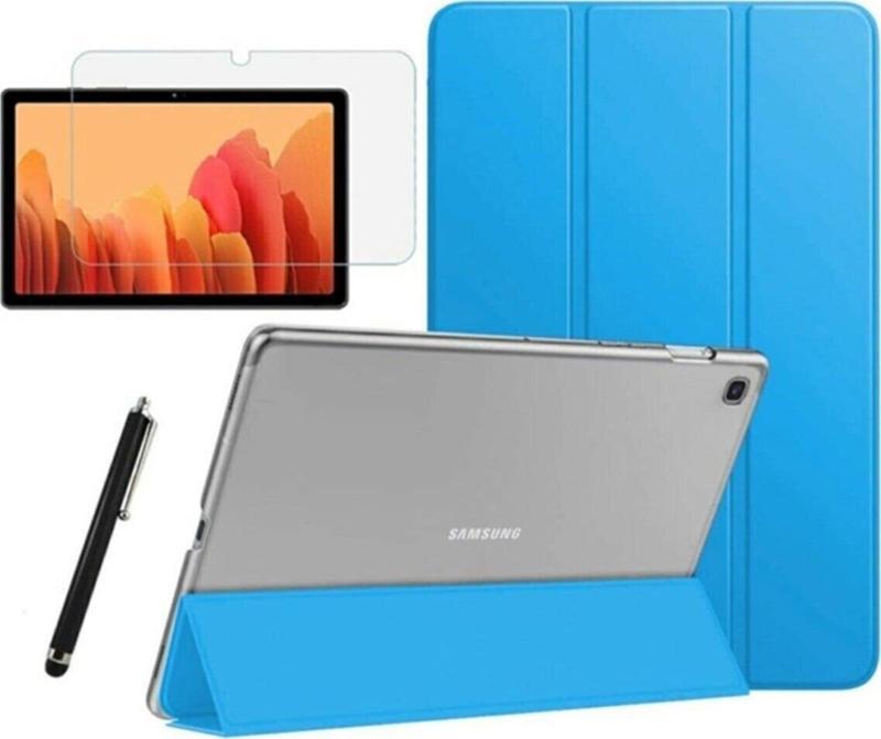 Lenovo M10 Tb-x306f Za6w0026tr Uyumlu Slim Back Pu Leather Kırılmaz Cam+Kalem Set Tablet Kılıfı