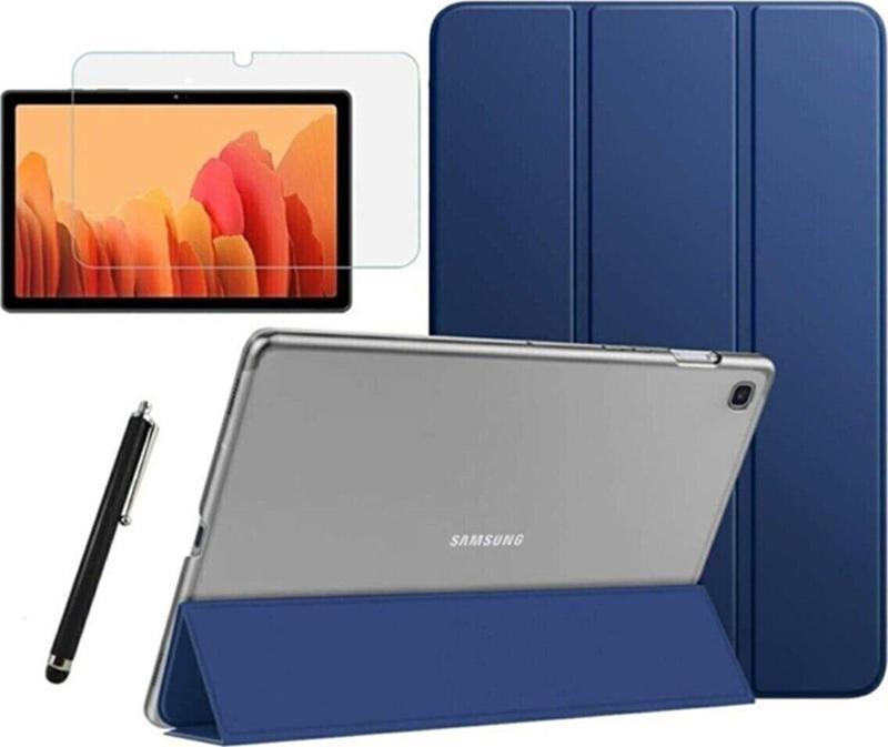 Lenovo M10 Tb-x306f Za6w0026tr Uyumlu Slim Back Pu Leather Kırılmaz Cam+Kalem Set Tablet Kılıfı