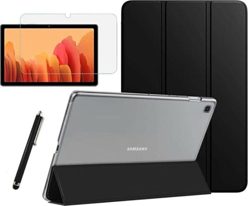 Lenovo M10 Tb-x306f Za6w0026tr Uyumlu Slim Back Pu Leather Kırılmaz Cam+Kalem Set Tablet Kılıfı