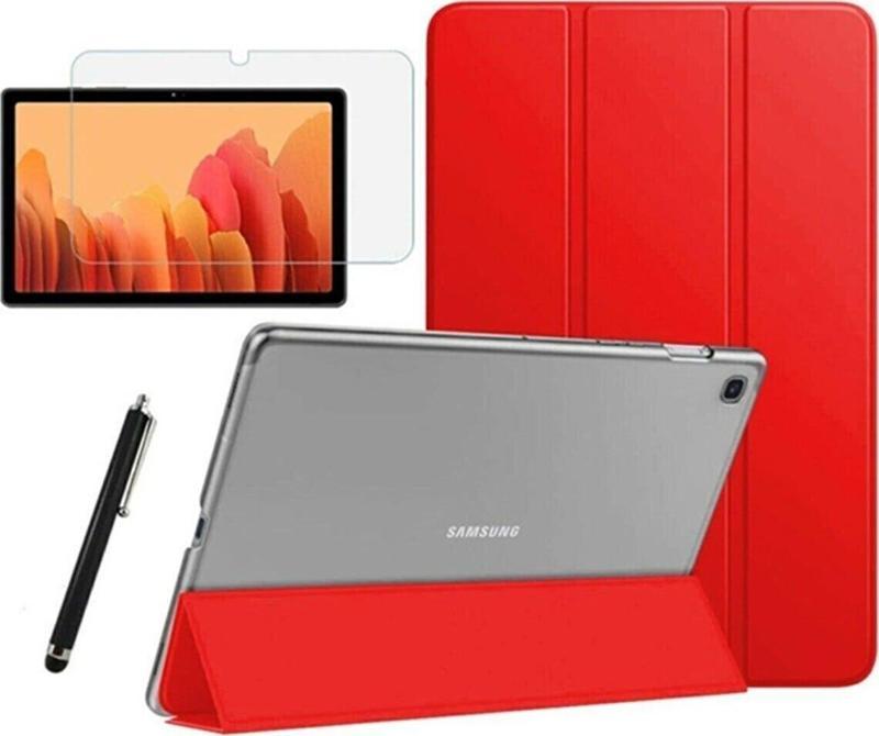 Lenovo M10 Tb-x306f Za6w0026tr Uyumlu Slim Back Pu Leather Kırılmaz Cam+Kalem Set Tablet Kılıfı