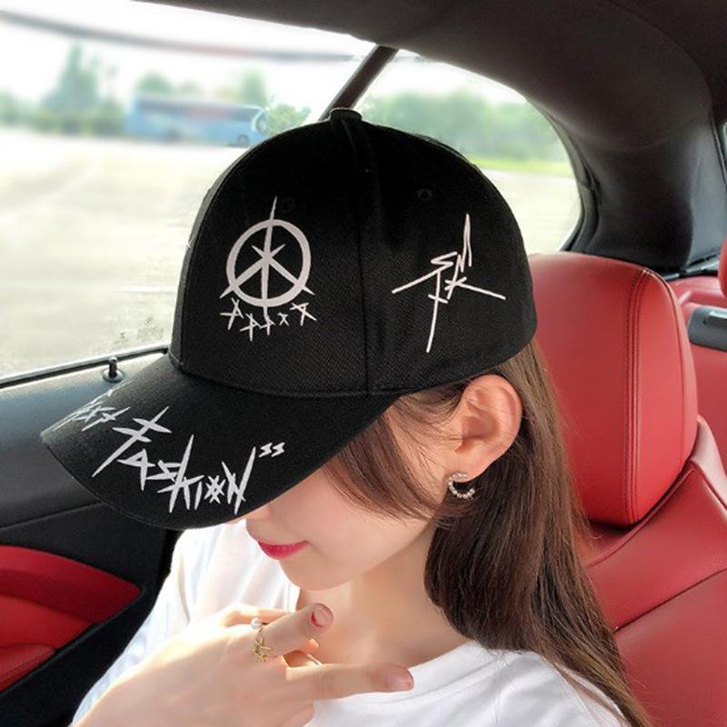 Trucker Şapka Unisex Metal Tokalı Ayarlanabilir Beyzbol Siyah