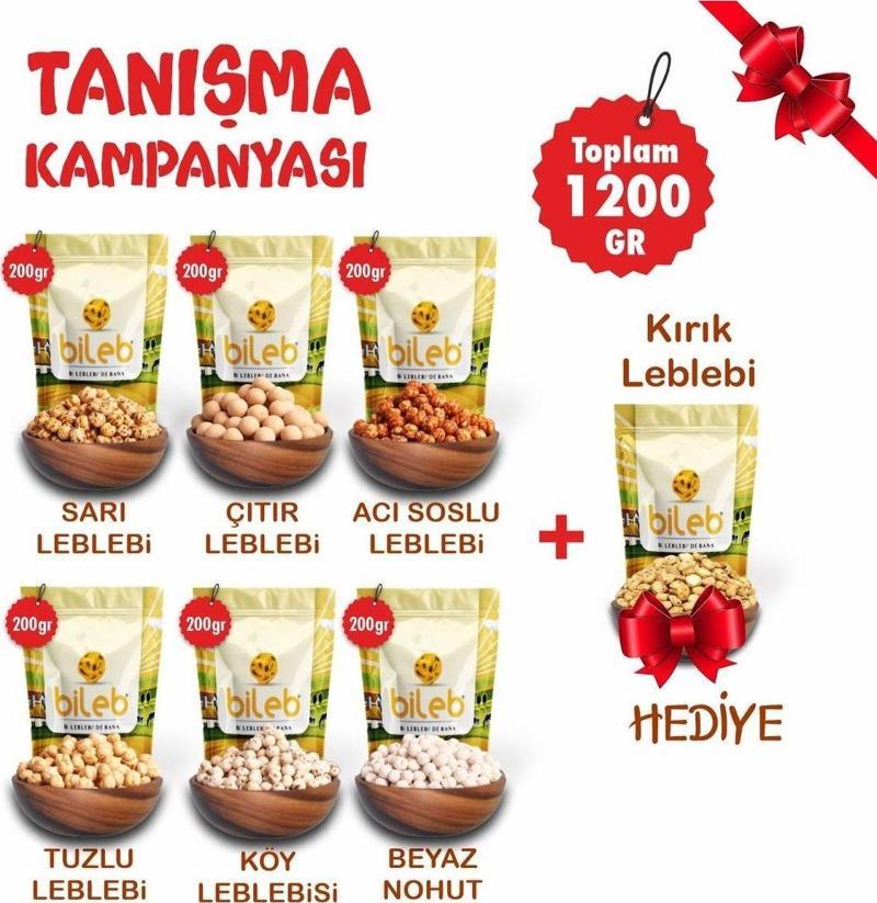 Leblebi Meşhur Serinhisar Leblebileri Tanışma Paketi Kombo 1200 Gr