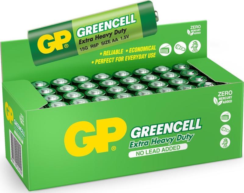 Greencell AA Çinko Kalem Pil 40'lı Paket GP15G-2S4