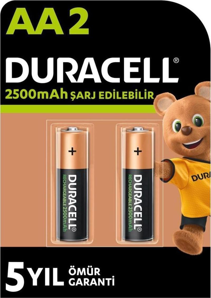 Şarjlı Kalem Pil (AA) 2500 MAH 1,2 V 2 Lİ