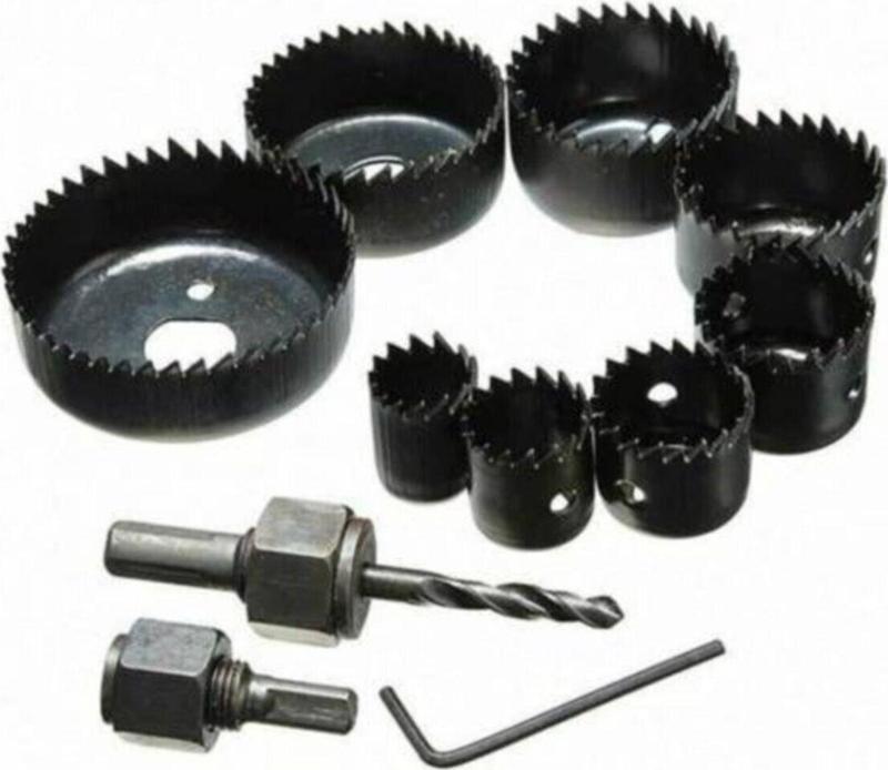 Buhat Buat Panç Yuvarla Metal Ahşap Daire Delme Delik Açma Tr-6587452 11 Parça