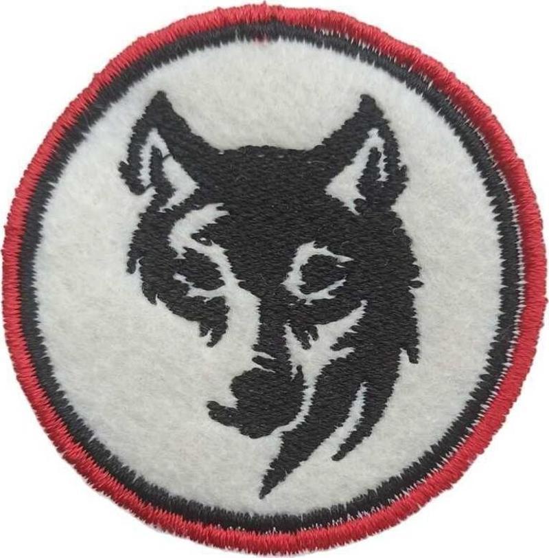 Ütü İle Yapışan Kurt Arma -Yama-Patch -6 Cm