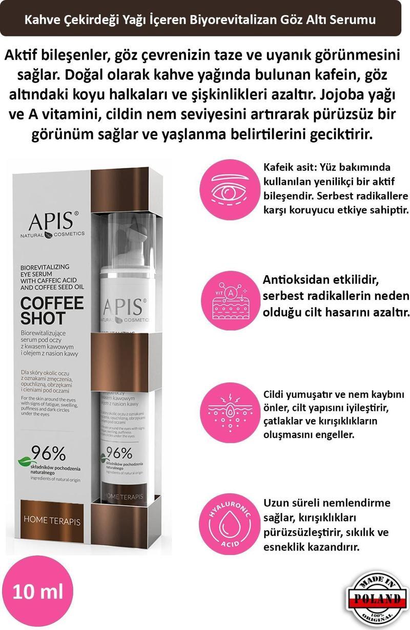 Kafeik Asit ve Kahve Çekirdeği Yağlı Göz Serumu - 10ml