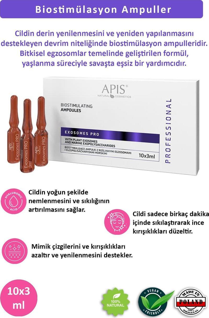 Yaşlanma Karşıtı EXOSOMES PRO Bitkisel Ampul 10 x 3ml