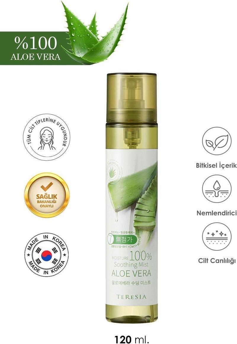 Aloe Vera Içeren Yatıştırıcı Yüz Spreyi Soothing Mist 120Ml