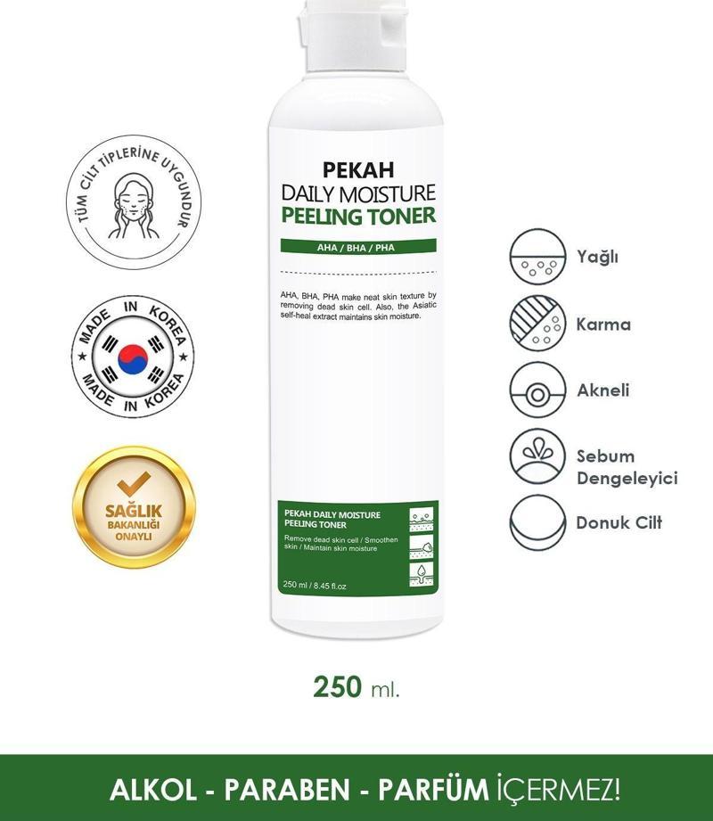 Akne Karşıtı Ve Gözenek Sıkılaştırıcı Aha Bha Pha Ve Çay Ağacı Içeren Peeling Tonik 250Ml