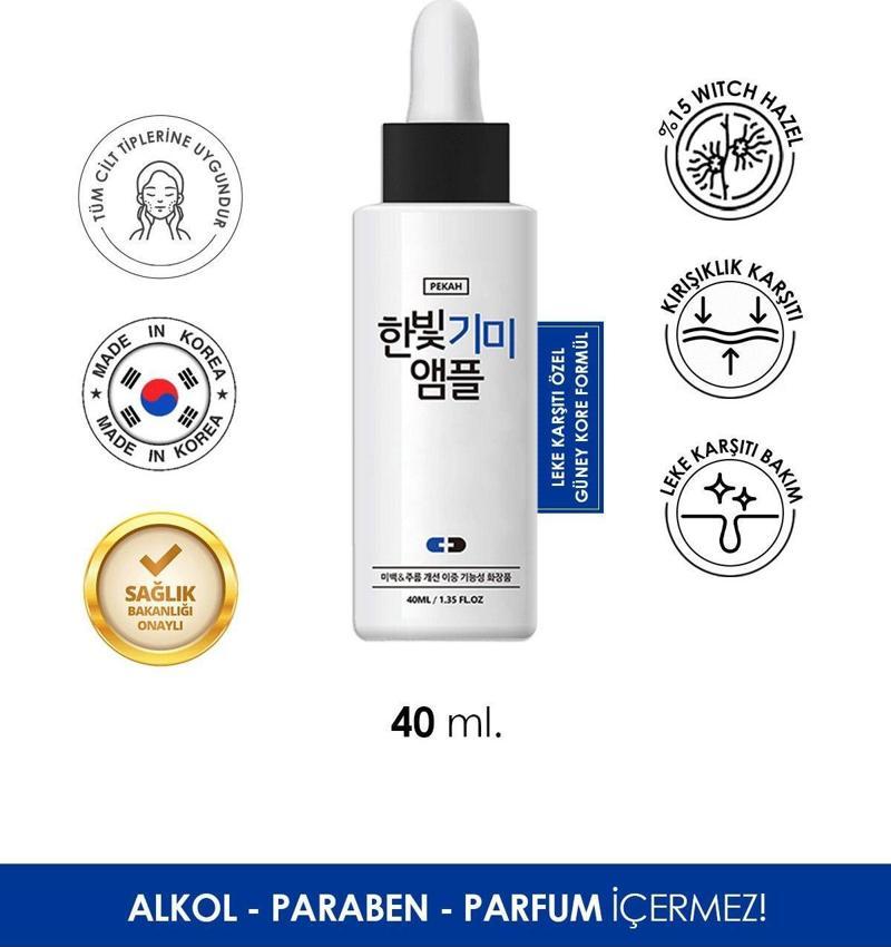 Leke Karşıtı & Cilt Tonu Eşitleyen Aydınlatıcı Hanbit Melasma Ampul Serum 40Ml