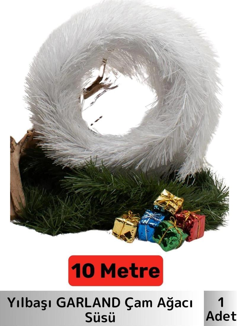 Doğal Görünüm Dekoratif Yeni Yıl Noel Yılbaşı Çam Ağacı Garland Süsü 10 Metre