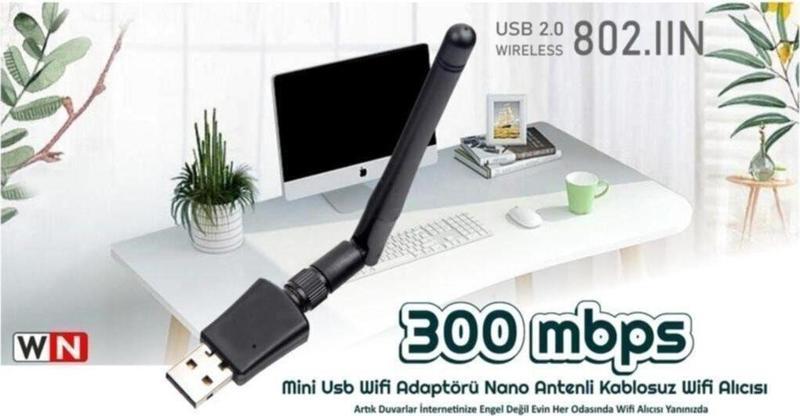 Wifi Güçlendirici Usb 2.0 Wıreless 802.11N Wifi Adaptor