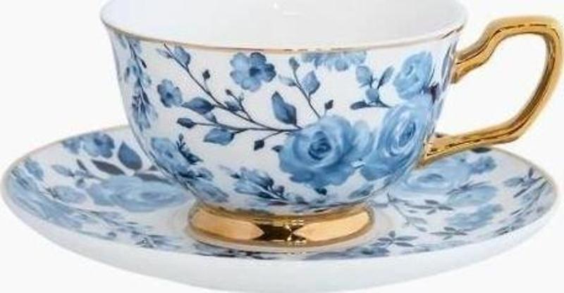 Teacup & Saucer Charlotte Blue