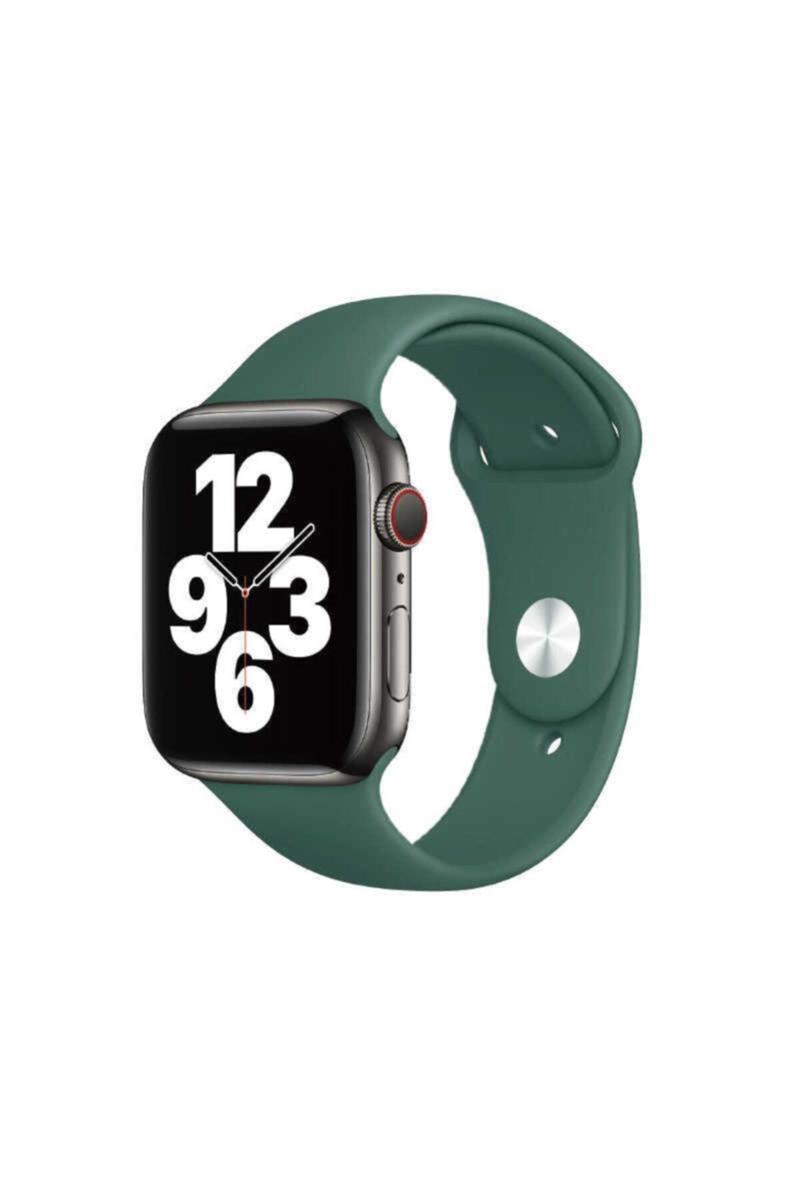 KZY İletişim Apple Watch Uyumlu 40MM Sport Band Silikon Kordon - Yeşil