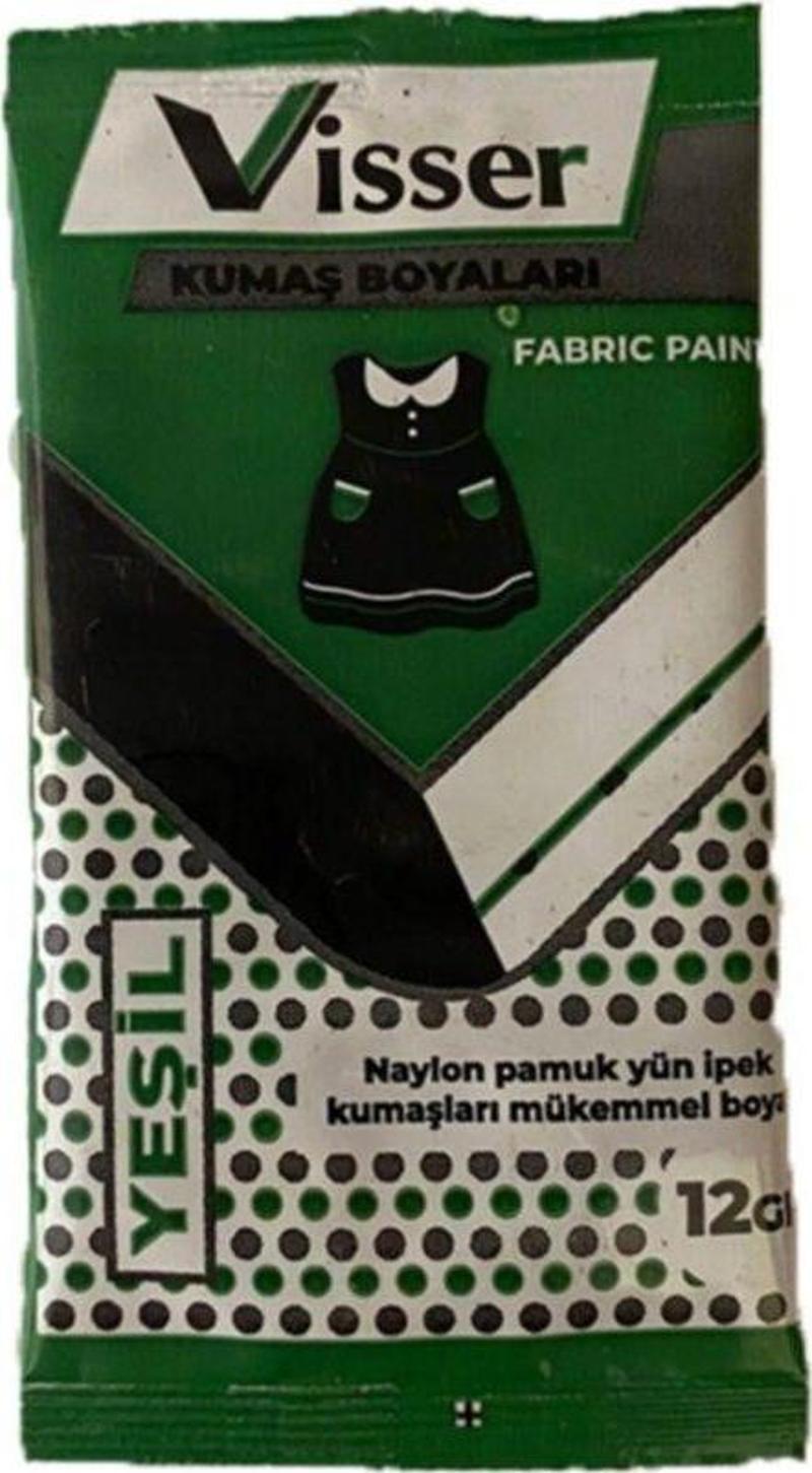 Toz Kumaş Boyası Yeşil 12gr Kot Pantolon Gömlek T-shirt Boyama