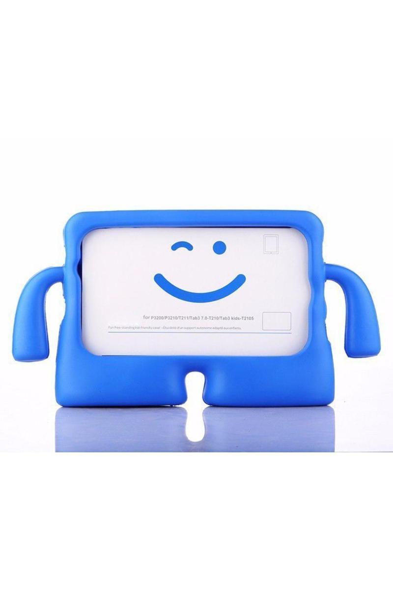 KZY İletişim Apple iPad Mini 2 Renkli Tutacaklı Stantlı Silikon Çocuk Tablet Kılıfı - Mavi