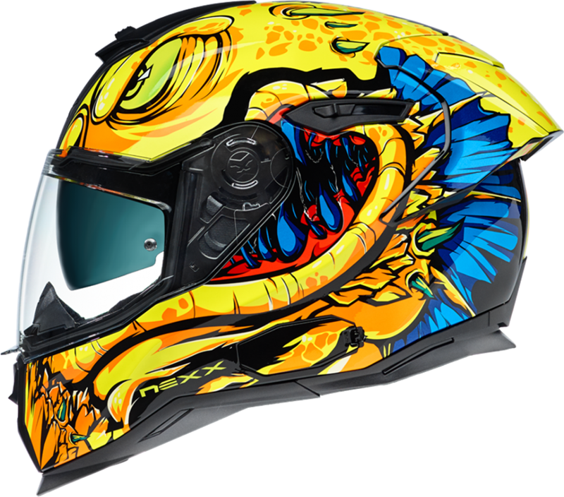 Sx.100r Abısal Kapalı Kask Sarı-mavi LARGE