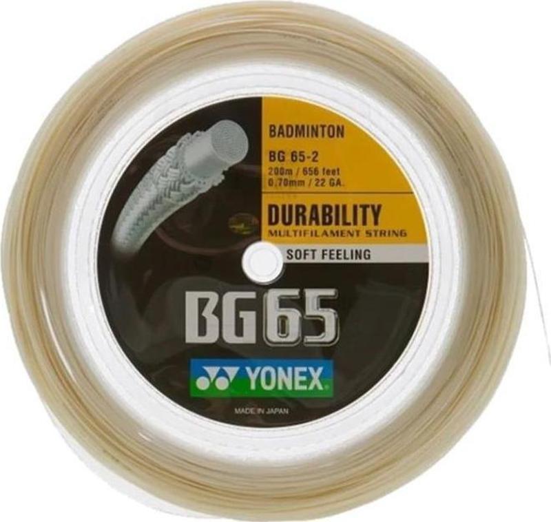 BG 65-2 Badminton Kordajı 0.70mm 200M Amber Beyazı Renk