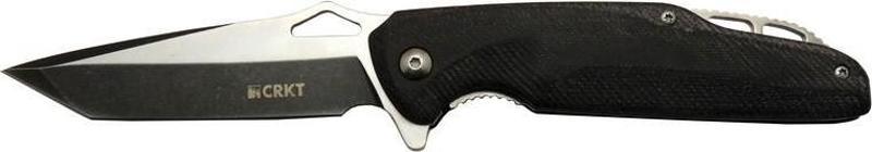 Crkt Predator 706 CBK Siyah Kamp / Outdoor Çakı 21cm - Yarı Otomatik, Kemerlikli, Kutulu