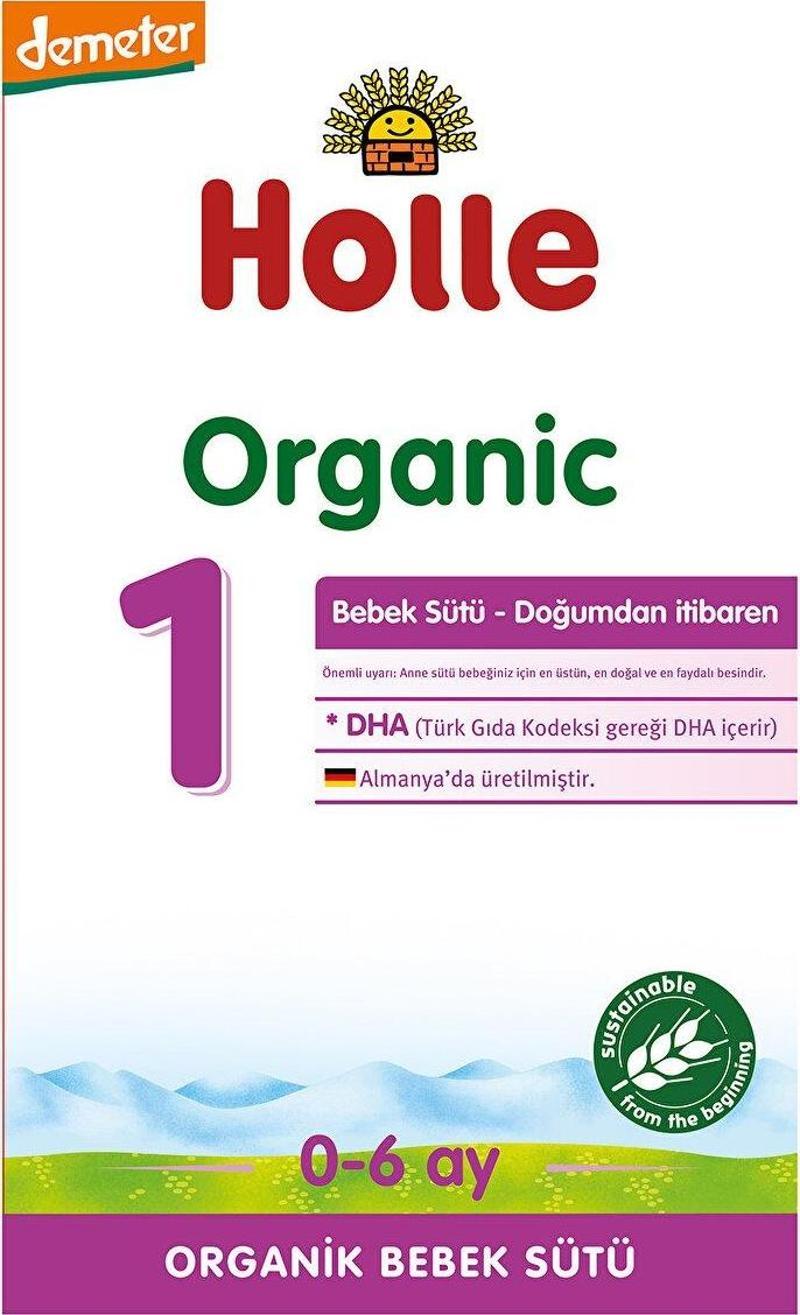 1 Organik Bebek Sütü 400 gr 0-6 Ay