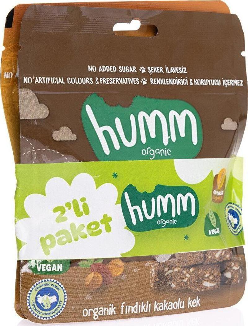 Organik Glutensiz Vegan Fındıklı, Kakaolu Kek ve Muzlu Kek 2x30 gr