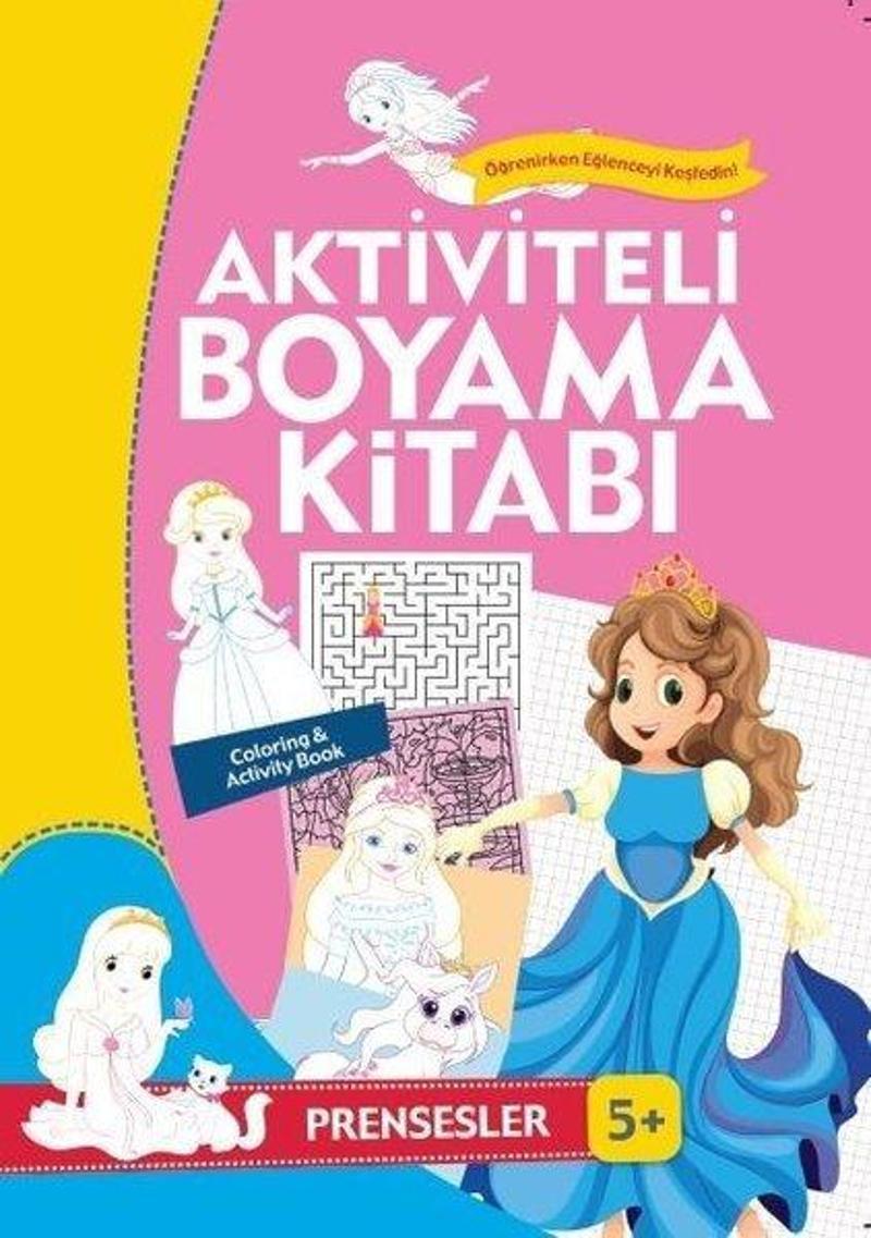 Prensesler-Aktiviteli Boyama Kitabı 5+