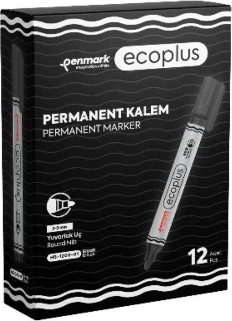 Permanent Marker  Yuvarlak Uç Ecoplus Siyah