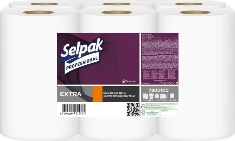 Selpak Profess. Extra İçten Çekmeli Havlu 250 Mt