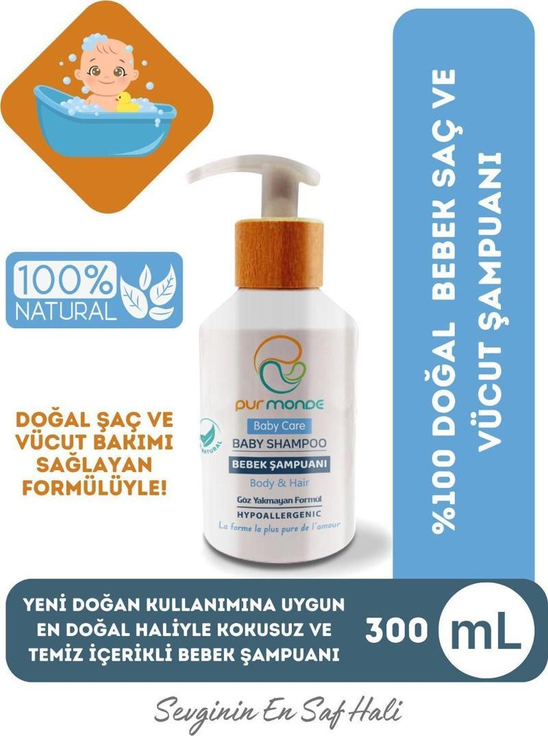 Doğal Bebek Saç Ve Vücut Şampuanı 300Ml Göz Yakmayan Formül