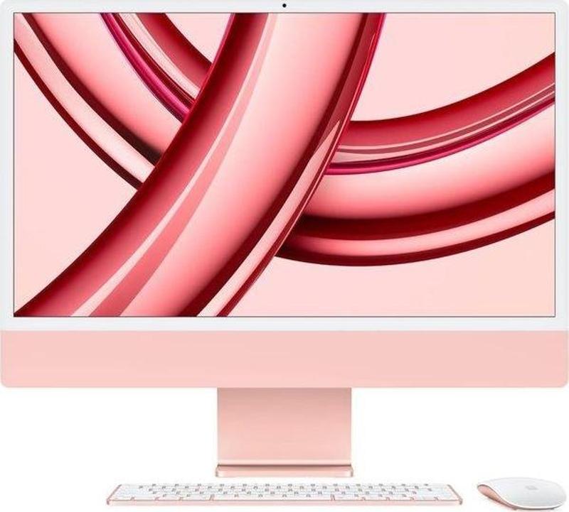 iMac Pembe MQRU3TU/A Apple M3 8 GB 512 GB SSD 10C GPU 24' 4.5K All in One PC