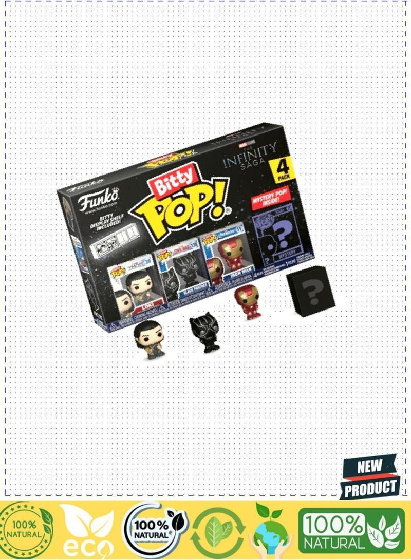 Bitty Pop Figür Marveling Loki 4'Lü Paket 2 Set Kız Erkek Çocuk Oyuncakları Eğitici Oyuncakla