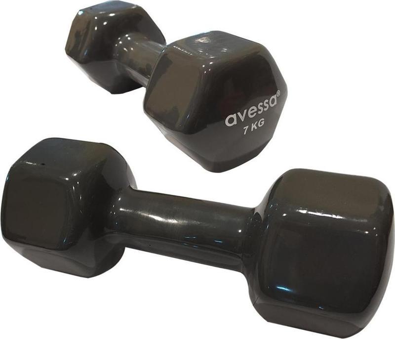 7 Kg Vinly Kaplı Dambıl 1 Adet Pvc
