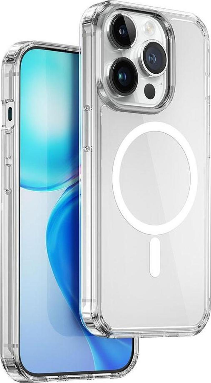 Apple iPhone 15 Pro Kılıf Wiwu MCC-101 Magnetic Crystal Sert PC Kapak
