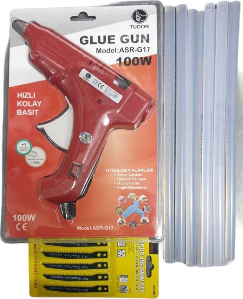 Silikon Tabancası Kırmızı 100 W (10 Adet Mum