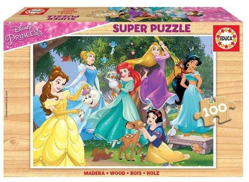 Educa Educa Disney Princess Wooden 100 Parça Ahşap Puzzle