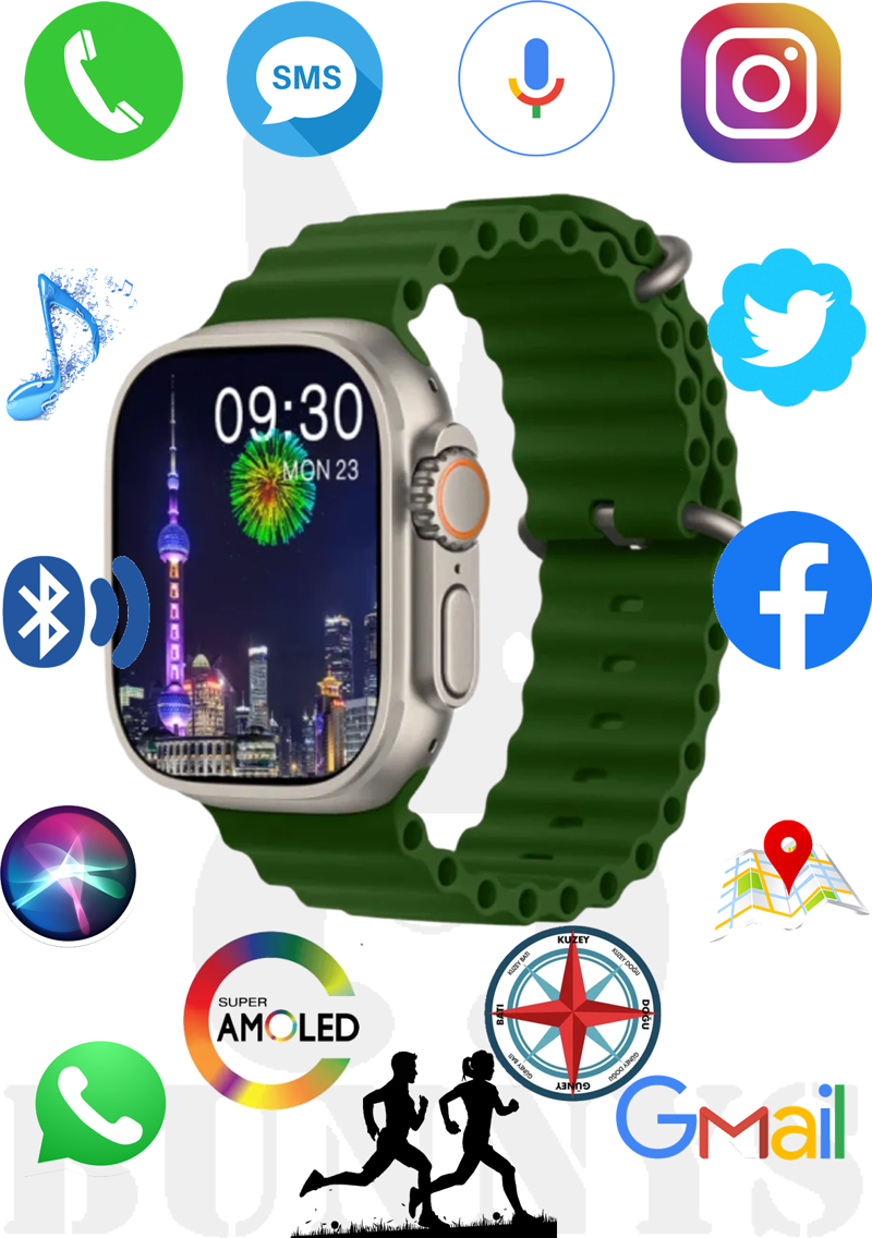 Akıllı Saat Watch 8 Ultra 49MM AMOLED EKRAN Konuşma Özellikli