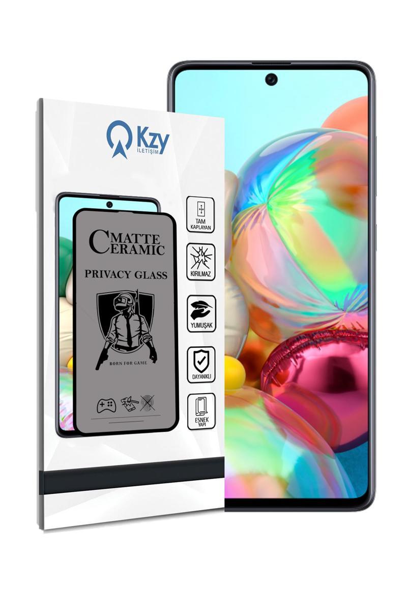 KZY İletişim Samsung Galaxy A71 Tam Kaplayan Mat Seramik Nano Esnek Hayalet Ekran Koruyucu