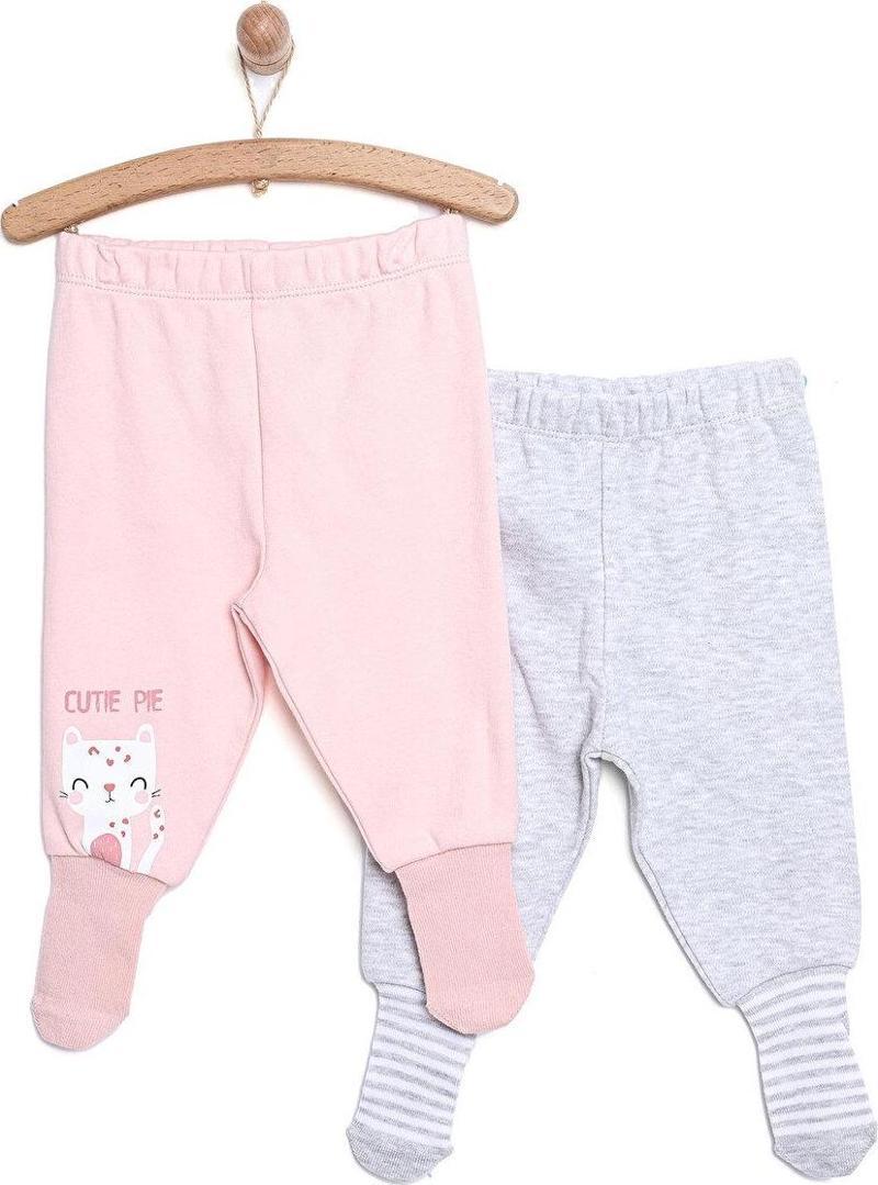 HelloBaby li Çoraplı Pijama Pantolon Kız Bebek