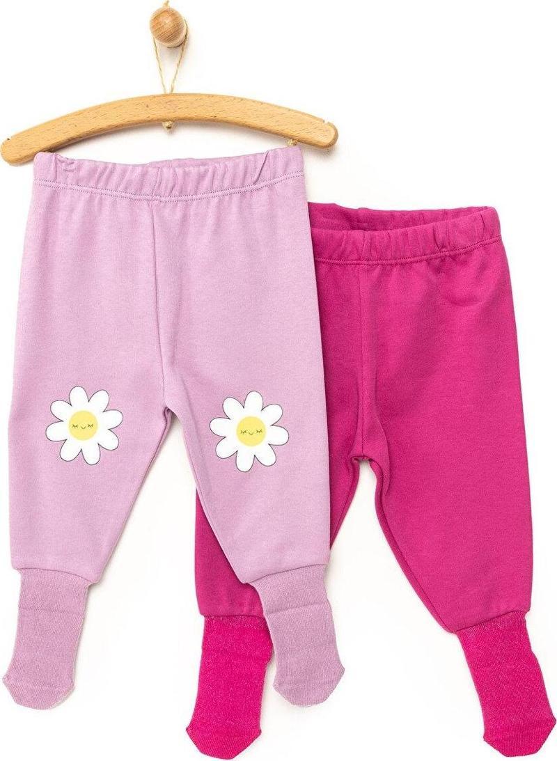 HelloBaby li Çoraplı Pijama Pantolon Kız Bebek