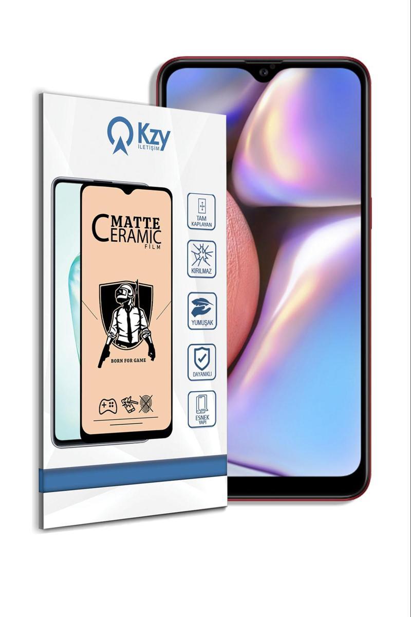 KZY İletişim Samsung Galaxy A10S Tam Kaplayan Mat Seramik Nano Esnek Ekran Koruyucu
